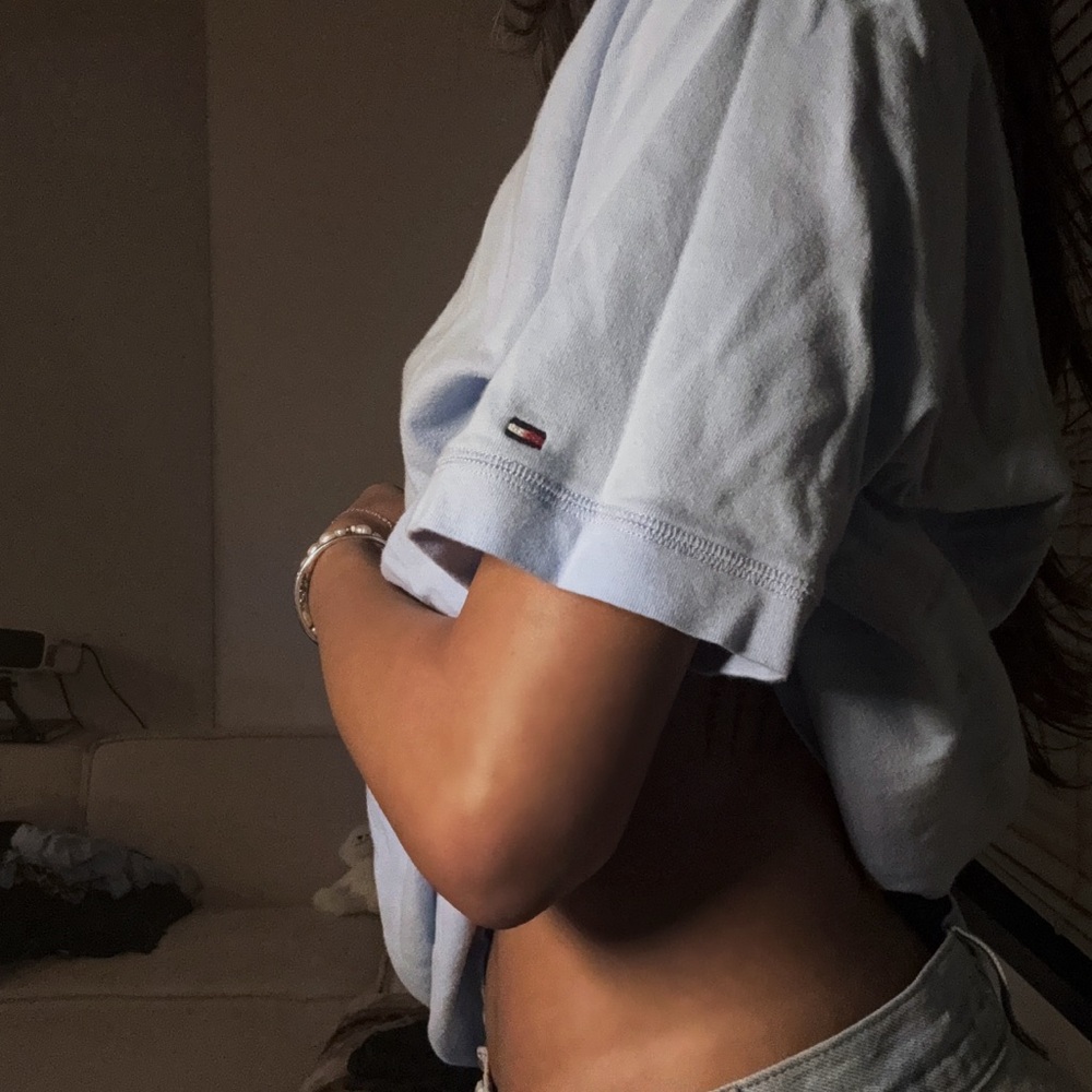 Tommy Hilfiger American Tradition Light Blue Lounge Crewneck Tee